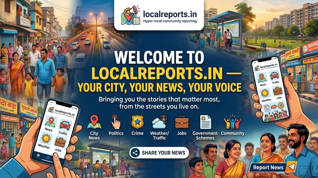 Welcome to localreports.in — Your City, Your News, Your Voice